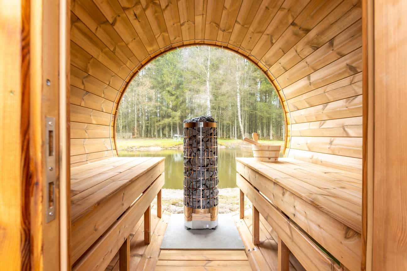 Moderne Sauna für zwei Personen – Wellness im Ferienhaus mit Sauna in den Ardennen
