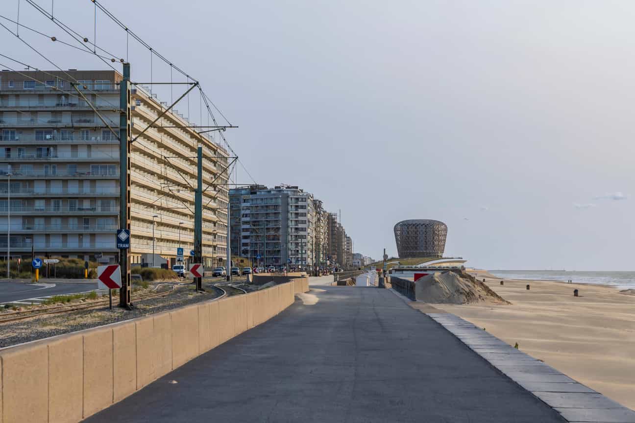 Skyline von Middelkerke an der belgischen Nordseeküste